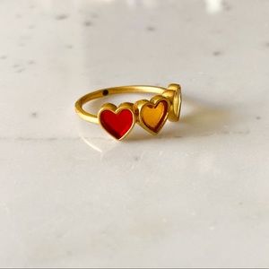 Madewell Heart Trio Ring